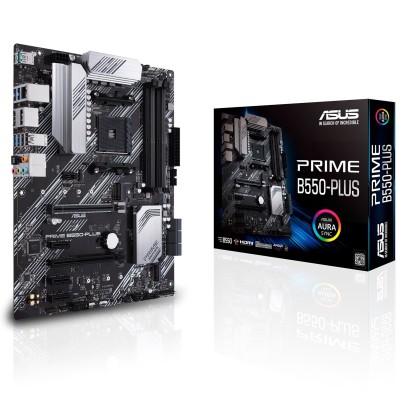 Материнcька плата ASUS PRIME B550-PLUS sAM4 B550 4xDDR4 M.2 HDMI DP ATX (90MB14U0-M0EAY0)