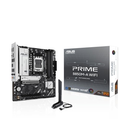 Материнcька плата ASUS PRIME B850M-A WIFI sAM5 B850 4xDDR5 M.2 HDMI DP WiFi BT mATX (90MB1LN0-M0EAY0)