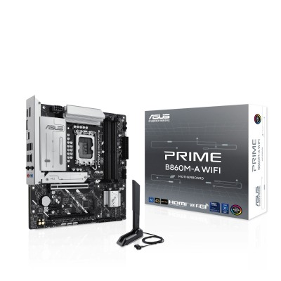 Материнcька плата ASUS PRIME B860M-A WIFI s1851 B860 4xDDR5 M.2 DP HDMI Wi-Fi BT mATX (90MB1JY0-M0EAY0) Материнcька плата ASUS PRIME B860M-A WIFI s1851 B860 4xDDR5 M.2 DP HDMI Wi-Fi BT mATX (90MB1JY0-M0EAY0)