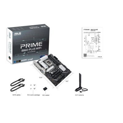 Материнcька плата ASUS PRIME B860-PLUS WIFI s1851 B860 4xDDR5 M.2 DP HDMI Wi-Fi BT ATX (90MB1K50-M0EAY0) Материнcька плата ASUS PRIME B860-PLUS WIFI s1851 B860 4xDDR5 M.2 DP HDMI Wi-Fi BT ATX (90MB1K50-M0EAY0)