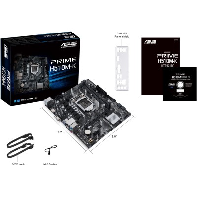 Материнcька плата ASUS PRIME H510M-K s1200 H510 2xDDR4 M.2 HDMI D-Sub mATX (90MB17N0-M0EAY0) Материнcька плата ASUS PRIME H510M-K s1200 H510 2xDDR4 M.2 HDMI D-Sub mATX (90MB17N0-M0EAY0)