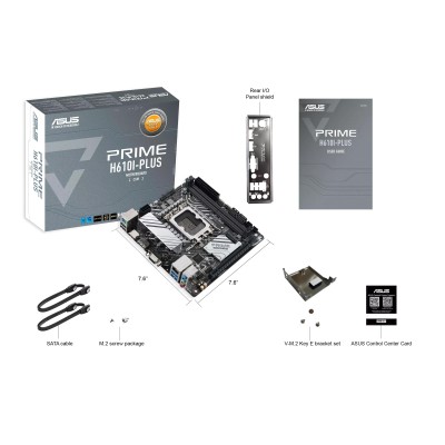 Материнcька плата ASUS PRIME H610I-PLUS-CSM s1700 H610 2xDDR5 M.2 HDMI D-Sub DP mITX (90MB1GB0-M0EAYC) Материнcька плата ASUS PRIME H610I-PLUS-CSM s1700 H610 2xDDR5 M.2 HDMI D-Sub DP mITX (90MB1GB0-M0EAYC)