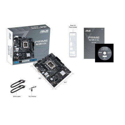 Материнcька плата ASUS PRIME H610M-K D4 s1700 H610 2xDDR4 M.2 HDMI D-Sub mATX (90MB1A10-M0EAY0) Материнcька плата ASUS PRIME H610M-K D4 s1700 H610 2xDDR4 M.2 HDMI D-Sub mATX (90MB1A10-M0EAY0)