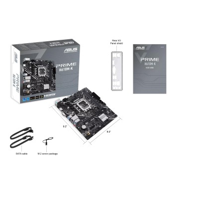 Материнcька плата ASUS PRIME H610M-K s1700 H610 2xDDR5 M.2 HDMI D-Sub mATX (90MB1GA0-M0EAY0) Материнcька плата ASUS PRIME H610M-K s1700 H610 2xDDR5 M.2 HDMI D-Sub mATX (90MB1GA0-M0EAY0)