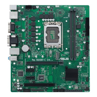 Материнcька плата ASUS PRO H610M-C D4-CSM s1700 H610 2xDDR4 M.2 HDMI D-Sub mATX (90MB1A30-M0EAYC) Материнcька плата ASUS PRO H610M-C D4-CSM s1700 H610 2xDDR4 M.2 HDMI D-Sub mATX (90MB1A30-M0EAYC)