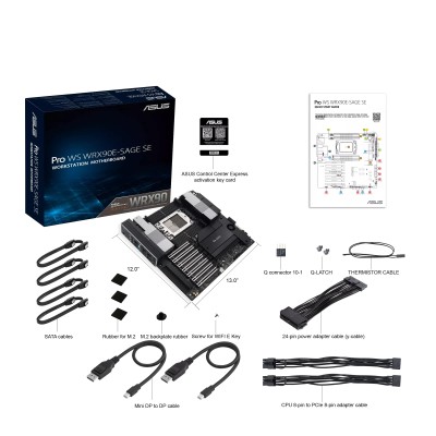 Материнcька плата ASUS PRO WS WRX90E-SAGE SE sTR5 WRX90 8xDDR5 M.2 EEB (90MB1FW0-M0EAY0) Материнcька плата ASUS PRO WS WRX90E-SAGE SE sTR5 WRX90 8xDDR5 M.2 EEB (90MB1FW0-M0EAY0)