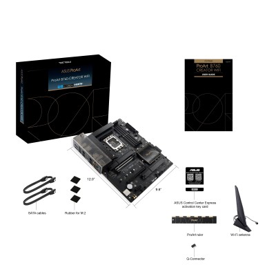 Материнcька плата ASUS PROART B760-CREATOR WIFI s1700 B760 4xDDR5 M.2 HDMI DP Wi-Fi BT ATX (90MB1FY0-M1EAY0) Материнcька плата ASUS PROART B760-CREATOR WIFI s1700 B760 4xDDR5 M.2 HDMI DP Wi-Fi BT ATX (90MB1FY0-M1EAY0)