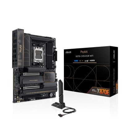 Материнcька плата ASUS PROART X870E-CREATOR WIFI sAM5 X870E 4xDDR5 M.2 HDMI WiFi BT ATX (90MB1IG0-M0EAY0) Материнcька плата ASUS PROART X870E-CREATOR WIFI sAM5 X870E 4xDDR5 M.2 HDMI WiFi BT ATX (90MB1IG0-M0EAY0)