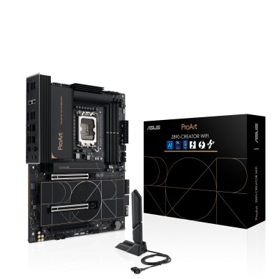 Материнcька плата ASUS PROART Z890-CREATOR WIFI s1851 Z890 4xDDR5 M.2 HDMI DP Wi-Fi BT ATX (90MB1JD0-M0EAY0) Материнcька плата ASUS PROART Z890-CREATOR WIFI s1851 Z890 4xDDR5 M.2 HDMI DP Wi-Fi BT ATX (90MB1JD0-M0EAY0)
