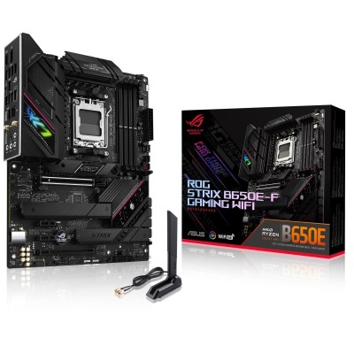 Материнcька плата ASUS ROG STRIX B650E-F GAMING WIFI sAM5 B650 4xDDR5 M.2 HDMI DP WiFi BT ATX (90MB1BQ0-M0EAY0) Материнcька плата ASUS ROG STRIX B650E-F GAMING WIFI sAM5 B650 4xDDR5 M.2 HDMI DP WiFi BT ATX (90MB1BQ0-M0EAY0)