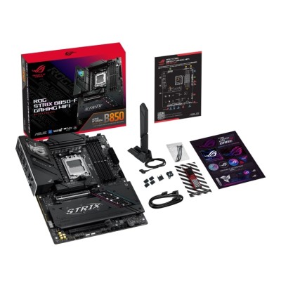Материнcька плата ASUS ROG STRIX B850-F GAMING WIFI sAM5 B850 4xDDR5 M.2 HDMI DP USB BT ATX (90MB1J70-M0EAY0) Материнcька плата ASUS ROG STRIX B850-F GAMING WIFI sAM5 B850 4xDDR5 M.2 HDMI DP USB BT ATX (90MB1J70-M0EAY0)