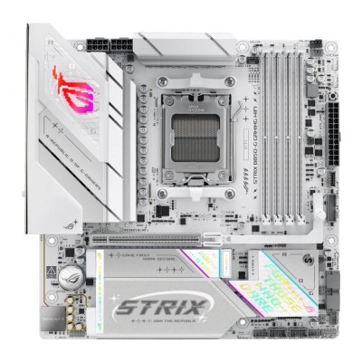 Материнcька плата ASUS ROG STRIX B850-G GAMING WIFI sAM5 B850 4xDDR5 M.2 HDMI DP WiFi BT mATX білий (90MB1M30-M0EAY0)