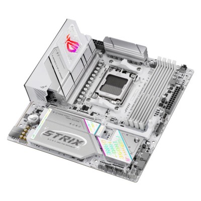 Материнcька плата ASUS ROG STRIX B850-G GAMING WIFI sAM5 B850 4xDDR5 M.2 HDMI DP WiFi BT mATX білий (90MB1M30-M0EAY0)