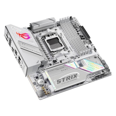 Материнcька плата ASUS ROG STRIX B850-G GAMING WIFI sAM5 B850 4xDDR5 M.2 HDMI DP WiFi BT mATX білий (90MB1M30-M0EAY0)