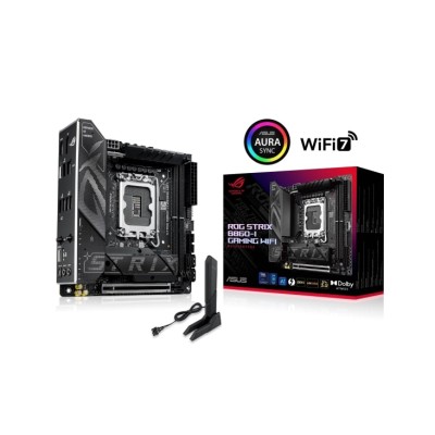 Материнcька плата ASUS ROG STRIX B860-I GAMING WIFI s1851 B860 2xDDR5 M.2 DP HDMI USB Type-C Wi-Fi BT mITX (90MB1JB0-M0EAY0)