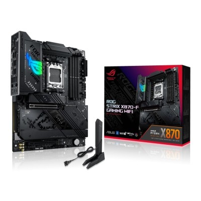 Материнcька плата ASUS ROG STRIX X870-F GAMING WIFI sAM5 X870 4xDDR5 M.2 HDMI DP WiFi BT ATX (90MB1IV0-M0EAY0) Материнcька плата ASUS ROG STRIX X870-F GAMING WIFI sAM5 X870 4xDDR5 M.2 HDMI DP WiFi BT ATX (90MB1IV0-M0EAY0)