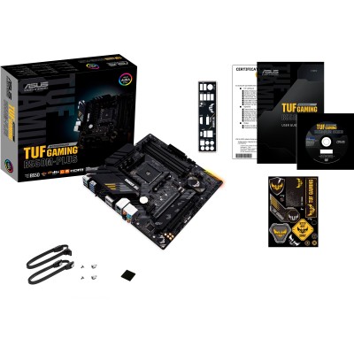 Материнcька плата ASUS TUF GAMING B550M-PLUS sAM4 B550 4xDDR4 M.2 HDMI DP mATX (90MB14A0-M0EAY0)
