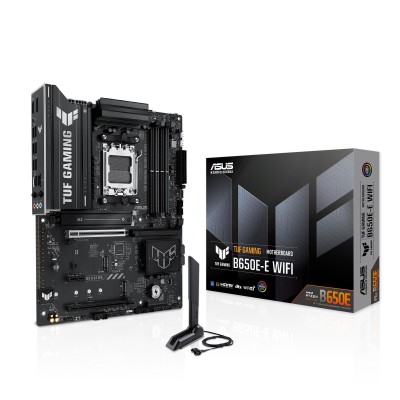Материнcька плата ASUS TUF GAMING B650E-E WIFI sAM5 B650 4xDDR5 M.2 HDMI DP WiFi BT ATX (90MB1LT0-M0EAY0) Материнcька плата ASUS TUF GAMING B650E-E WIFI sAM5 B650 4xDDR5 M.2 HDMI DP WiFi BT ATX (90MB1LT0-M0EAY0)