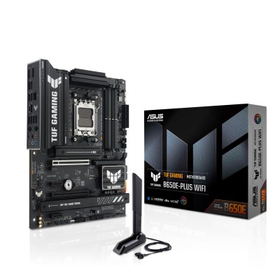 Материнcька плата ASUS TUF GAMING B650E-PLUS WIFI sAM5 B650 4xDDR5 M.2 HDMI DP WiFi BT ATX (90MB1M20-M0EAY0) Материнcька плата ASUS TUF GAMING B650E-PLUS WIFI sAM5 B650 4xDDR5 M.2 HDMI DP WiFi BT ATX (90MB1M20-M0EAY0)