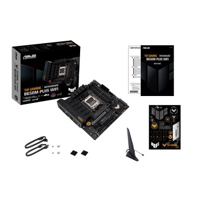 Материнcька плата ASUS TUF GAMING B650M-E WIFI sAM5 B650 2xDDR5 M.2 HDMI DP Wi-Fi BT mATX (90MB1FV0-M0EAY0) Материнcька плата ASUS TUF GAMING B650M-E WIFI sAM5 B650 2xDDR5 M.2 HDMI DP Wi-Fi BT mATX (90MB1FV0-M0EAY0)
