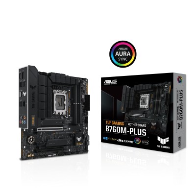 Материнcька плата ASUS TUF GAMING B760M-PLUS s1700 B760 4xDDR5 M.2 HDMI DP mATX (90MB1ES0-M1EAY0) Материнcька плата ASUS TUF GAMING B760M-PLUS s1700 B760 4xDDR5 M.2 HDMI DP mATX (90MB1ES0-M1EAY0)