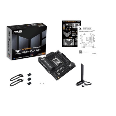 Материнcька плата ASUS TUF GAMING B850M-PLUS WIFI sAM5 B850 4xDDR5 M.2 HDMI DP Wi-Fi BT mATX (90MB1IY0-M0EAY0) Материнcька плата ASUS TUF GAMING B850M-PLUS WIFI sAM5 B850 4xDDR5 M.2 HDMI DP Wi-Fi BT mATX (90MB1IY0-M0EAY0)