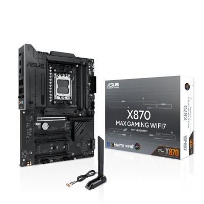 Материнcька плата ASUS X870 MAX GAMING WIFI7 sAM5 X870 4xDDR5 M.2 HDMI USB Type-C WiFi BT ATX (90MB1LY0-M0EAY0)