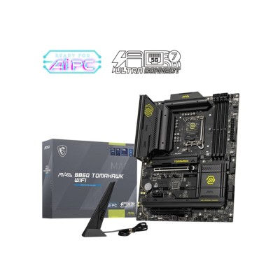 Материнcька плата MSI MAG B860 TOMAHAWK WIFI s1851 B860 4xDDR5 M.2 HDMI DP WiFi BT ATX (911-7E39-001) Материнcька плата MSI MAG B860 TOMAHAWK WIFI s1851 B860 4xDDR5 M.2 HDMI DP WiFi BT ATX (911-7E39-001)