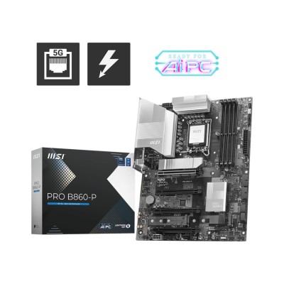 Материнcька плата MSI PRO B860-P s1851 B860 4xDDR5 M.2 HDMI DP ATX (911-7E41-002) Материнcька плата MSI PRO B860-P s1851 B860 4xDDR5 M.2 HDMI DP ATX (911-7E41-002)
