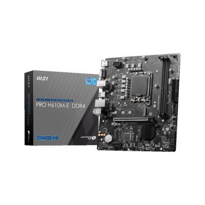Материнcька плата MSI PRO H610M-E DDR4 s1700 H610 2xDDR4 M.2 HDMI DSub mATX (911-7D48-066) Материнcька плата MSI PRO H610M-E DDR4 s1700 H610 2xDDR4 M.2 HDMI DSub mATX (911-7D48-066)