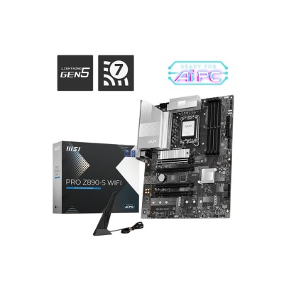 Материнcька плата MSI PRO Z890-S WIFI s1851 Z890 4xDDR5 M.2 HDMI DP WiFi BT ATX (911-7E54-001) Материнcька плата MSI PRO Z890-S WIFI s1851 Z890 4xDDR5 M.2 HDMI DP WiFi BT ATX (911-7E54-001)