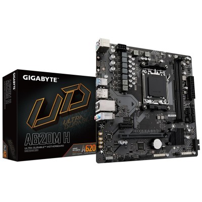 Материнська плата GIGABYTE A620M H sAM5 H620M 2xDDR5 M.2 HDMI DP mATX (A620M_H) Материнська плата GIGABYTE A620M H sAM5 H620M 2xDDR5 M.2 HDMI DP mATX (A620M_H)