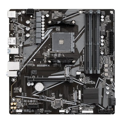 Материнська плата GIGABYTE B550M_K sAM4 B550 4xDDR4 M.2 HDMI DP mATX Материнська плата GIGABYTE B550M_K sAM4 B550 4xDDR4 M.2 HDMI DP mATX
