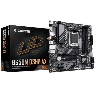 Материнська плата GIGABYTE B650M D3HP AX sAM5 B650 4xDDR5 M.2 HDMI DP Wi-Fi BT mATX (B650M_D3HP_AX) Материнська плата GIGABYTE B650M D3HP AX sAM5 B650 4xDDR5 M.2 HDMI DP Wi-Fi BT mATX (B650M_D3HP_AX)