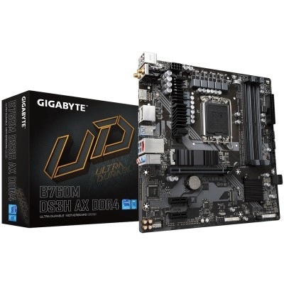 Материнська плата GIGABYTE B760M DS3H AX DDR4 s1700 B760 4xDDR4 M.2 HDMI DP mATX (B760M_DS3H_AX_DDR4) Материнська плата GIGABYTE B760M DS3H AX DDR4 s1700 B760 4xDDR4 M.2 HDMI DP mATX (B760M_DS3H_AX_DDR4)