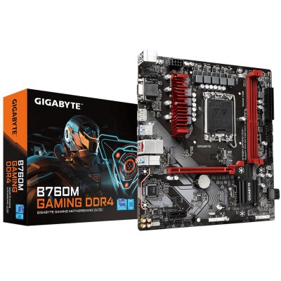 Материнська плата GIGABYTE B760M GAMING DDR4 s1700 B760 2xDDR4 HDMI DP mATX (B760M_GAMING_DDR4) Материнська плата GIGABYTE B760M GAMING DDR4 s1700 B760 2xDDR4 HDMI DP mATX (B760M_GAMING_DDR4)
