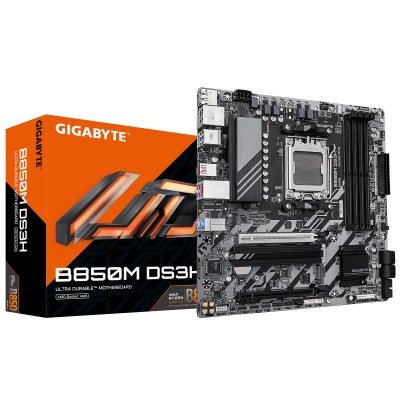 Материнська плата GIGABYTE B850M DS3H sAM5 B850 4xDDR5 M.2 HDMI DP mATX (B850M_DS3H) Материнська плата GIGABYTE B850M DS3H sAM5 B850 4xDDR5 M.2 HDMI DP mATX (B850M_DS3H)