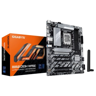 Материнська плата GIGABYTE B860 DS3H WIFI6E sAM5 B860 4xDDR5 M.2 Wi-Fi BT HDMI DP ATX (B860_DS3H_WIFI6E) Материнська плата GIGABYTE B860 DS3H WIFI6E sAM5 B860 4xDDR5 M.2 Wi-Fi BT HDMI DP ATX (B860_DS3H_WIFI6E)