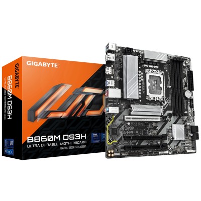 Материнська плата GIGABYTE B860M DS3H s1851 B860 4xDDR5 M.2 HDMI DP mATX (B860M_DS3H) Материнська плата GIGABYTE B860M DS3H s1851 B860 4xDDR5 M.2 HDMI DP mATX (B860M_DS3H)