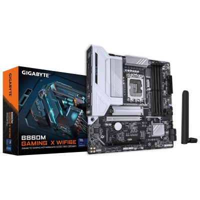 Материнська плата GIGABYTE B860M GAMING X WIFI6E s1851 B860 4xDDR5 M.2 Wi-Fi BT HDMI DP Type-C mATX (B860M_GAMING_X_WIFI6E) Материнська плата GIGABYTE B860M GAMING X WIFI6E s1851 B860 4xDDR5 M.2 Wi-Fi BT HDMI DP Type-C mATX (B860M_GAMING_X_WIFI6E)