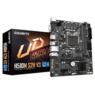 Материнська плата GIGABYTE H510M S2H V3 s1200 H470 2xDDR4 HDMI DP mATX (H510M_S2H_V3) Материнська плата GIGABYTE H510M S2H V3 s1200 H470 2xDDR4 HDMI DP mATX (H510M_S2H_V3)