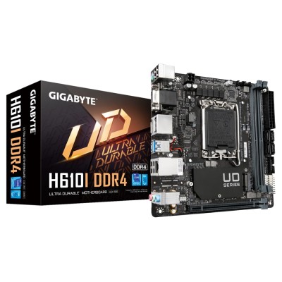 Материнська плата GIGABYTE H610I DDR4 s1700 H610 2xDDR4 M.2 HDMI D-Sub mITX (H610I_DDR4) Материнська плата GIGABYTE H610I DDR4 s1700 H610 2xDDR4 M.2 HDMI D-Sub mITX (H610I_DDR4)