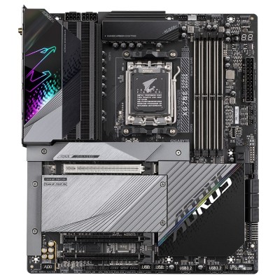 Материнська плата GIGABYTE X670E AORUS MASTER sAM5 X670 4xDDR5 M.2 HDMI DP Wi-Fi BT mATX (X670E_AORUS_MASTER)