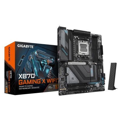Материнська плата GIGABYTE X870 GAMING X WIFI7 sAM5 X870 4xDDR5 M.2 HDMI Type-C ATX (X870_GAMING_X_WIFI7) Материнська плата GIGABYTE X870 GAMING X WIFI7 sAM5 X870 4xDDR5 M.2 HDMI Type-C ATX (X870_GAMING_X_WIFI7)