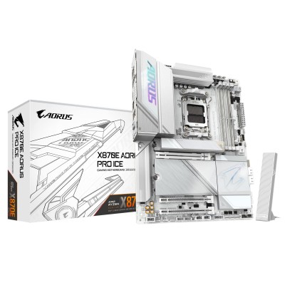 Материнська плата GIGABYTE X870E AORUS PRO ICE sAM5 X870 4xDDR5 M.2 HDMI Wi-Fi BT ATX (X870E_AORUS_PRO_ICE) Материнська плата GIGABYTE X870E AORUS PRO ICE sAM5 X870 4xDDR5 M.2 HDMI Wi-Fi BT ATX (X870E_AORUS_PRO_ICE)