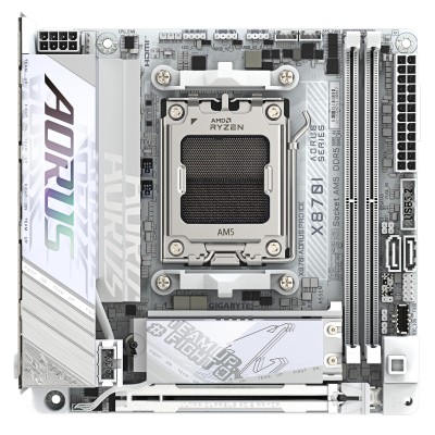 Материнська плата GIGABYTE X870I AORUS PRO ICE sAM5 X870I AORUS PRO ICE 2xDDR5 M.2 Wi-Fi BT HDMI Type-C ATX (X870I_AORUS_PRO_ICE Материнська плата GIGABYTE X870I AORUS PRO ICE sAM5 X870I AORUS PRO ICE 2xDDR5 M.2 Wi-Fi BT HDMI Type-C ATX (X870I_AORUS_PRO_ICE