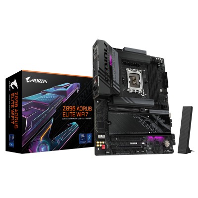 Материнська плата GIGABYTE Z890 AORUS ELITE WIFI7 s1851 4xDDR5 M.2 USB Type-C DP Wi-Fi BT ATX (Z890_A_ELITE_WIFI7) Материнська плата GIGABYTE Z890 AORUS ELITE WIFI7 s1851 4xDDR5 M.2 USB Type-C DP Wi-Fi BT ATX (Z890_A_ELITE_WIFI7)