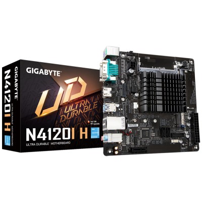 Матиринська плата GIGABYTE N4120I H Intel Celeron 2.6 GHz 2xDDR4 M.2 HDMI D-Sub mITX (N4120I_H) Матиринська плата GIGABYTE N4120I H Intel Celeron 2.6 GHz 2xDDR4 M.2 HDMI D-Sub mITX (N4120I_H)