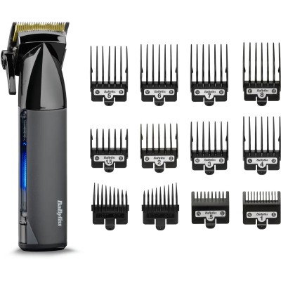 Машинка для стриження Babyliss Super-X Metal Series, акум., насадок-12, сталь з графітовим покриттям, чорно-сріблястий (E991E) Машинка для стриження Babyliss Super-X Metal Series, акум., насадок-12, сталь з графітовим покриттям, чорно-сріблястий (E991E)