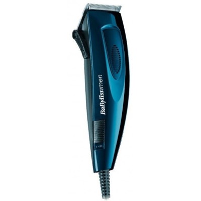 Машинка для стриження Babyliss, від мережі, насадок-8, сталь, синій (E695E) Машинка для стриження Babyliss, від мережі, насадок-8, сталь, синій (E695E)